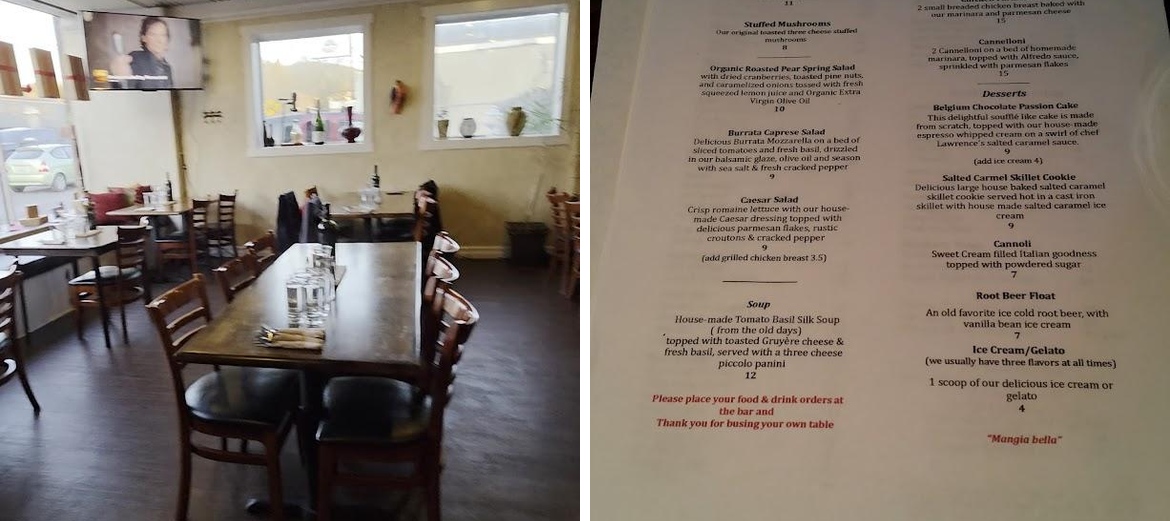 Galeotti's Wine Cellar Menu