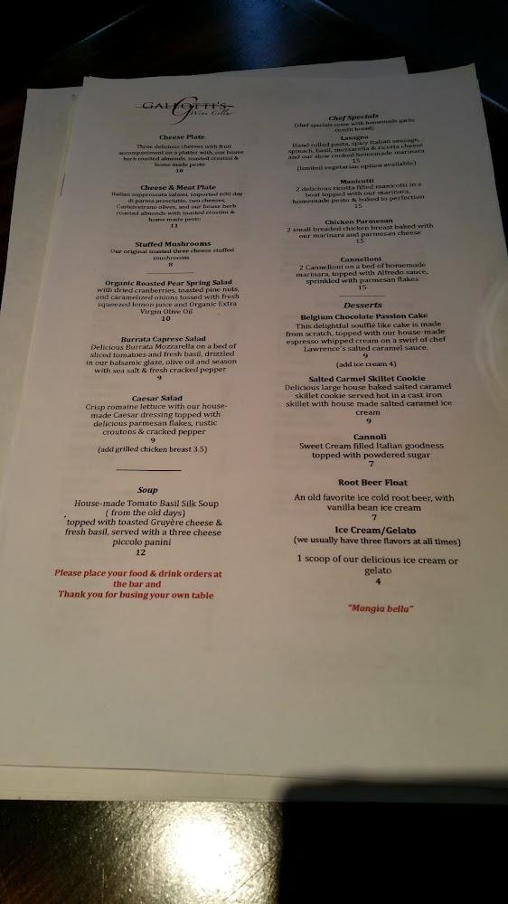 Galeotti's Wine Cellar Menu image 1